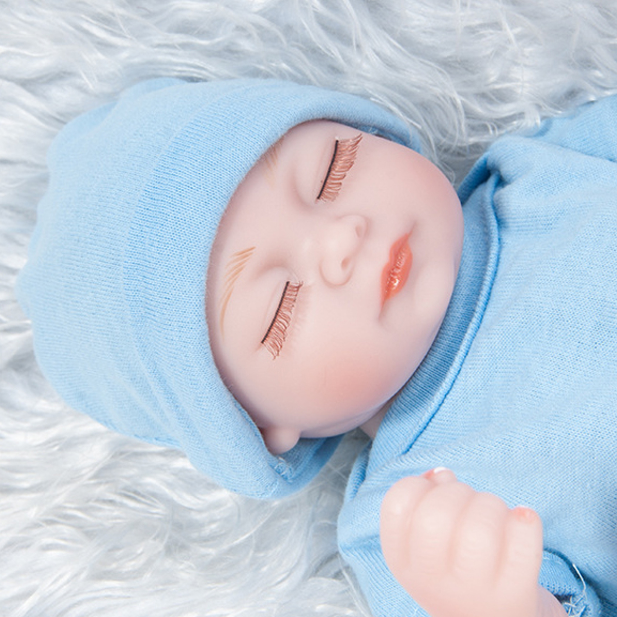 28CM-Soft-Silicone-Realistic-Sleeping-Reborns-Lifelikes-Newborns-Baby-Doll-Toy-with-Moveable-Head-Ar-1891375-8