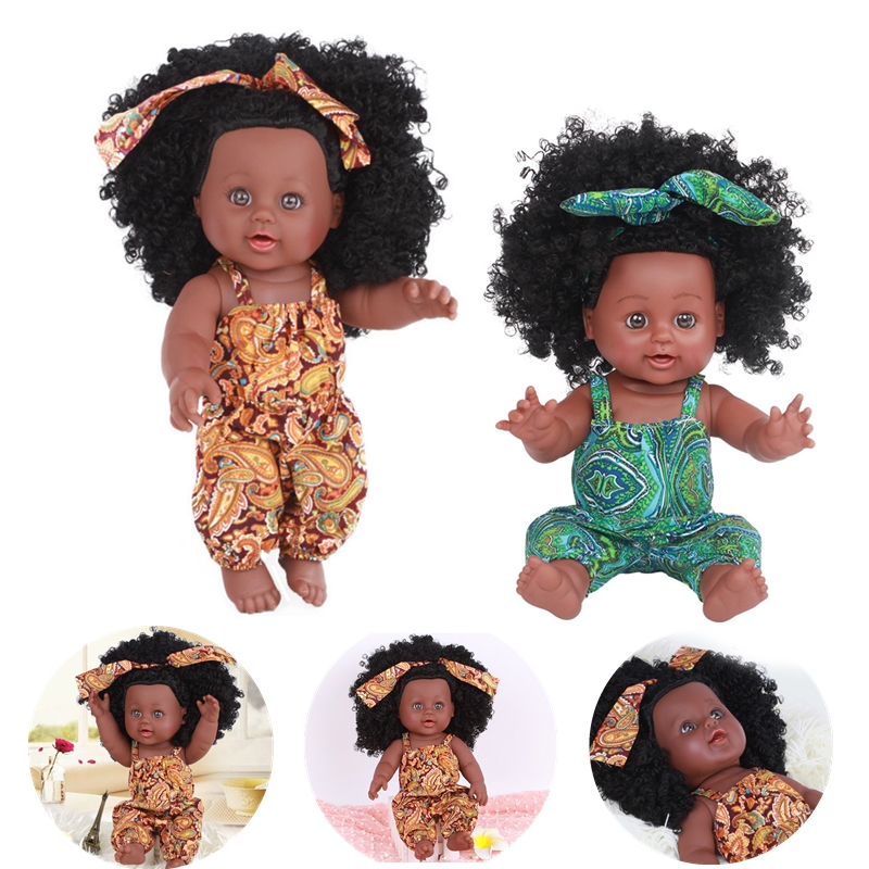 30CM-12-Inch-Cute-Soft-Silicone-Lifelike-Realistic-Arms-Legs-Moveable-Reborn-African-Baby-Doll-1701908-4