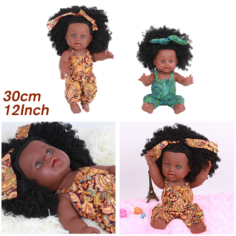 30CM-12-Inch-Cute-Soft-Silicone-Lifelike-Realistic-Arms-Legs-Moveable-Reborn-African-Baby-Doll-1701908-7