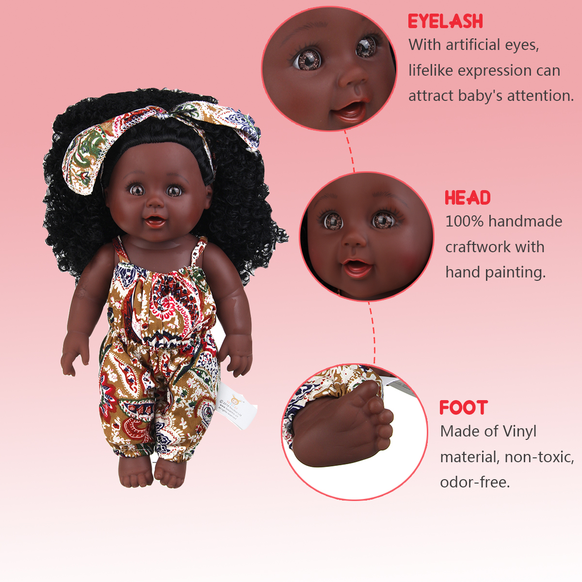 30CM-Silicone-Vinyl-African-Girl-Realistic-Reborn-Lifelike-Newborn-Baby-Doll-Toy-with-360deg-Moveabl-1817562-2