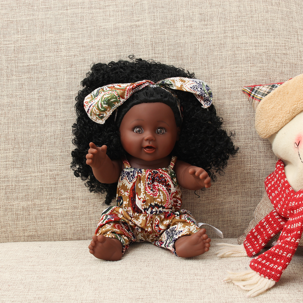 30CM-Silicone-Vinyl-African-Girl-Realistic-Reborn-Lifelike-Newborn-Baby-Doll-Toy-with-360deg-Moveabl-1817562-8