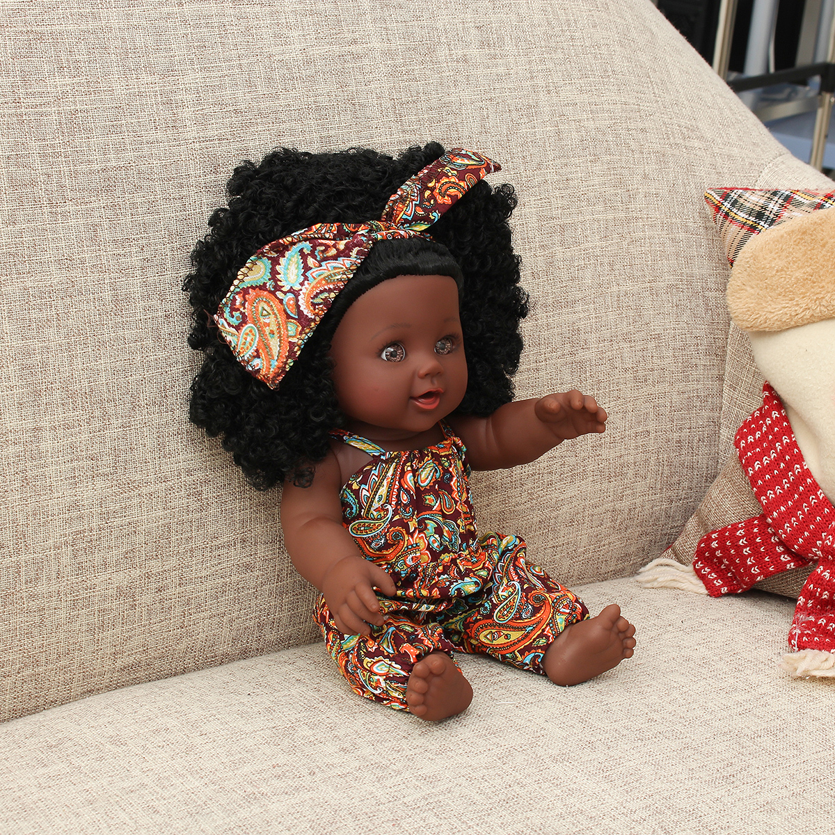 30CM-Silicone-Vinyl-African-Girl-Realistic-Reborn-Lifelike-Newborn-Baby-Doll-Toy-with-360deg-Moveabl-1817562-9