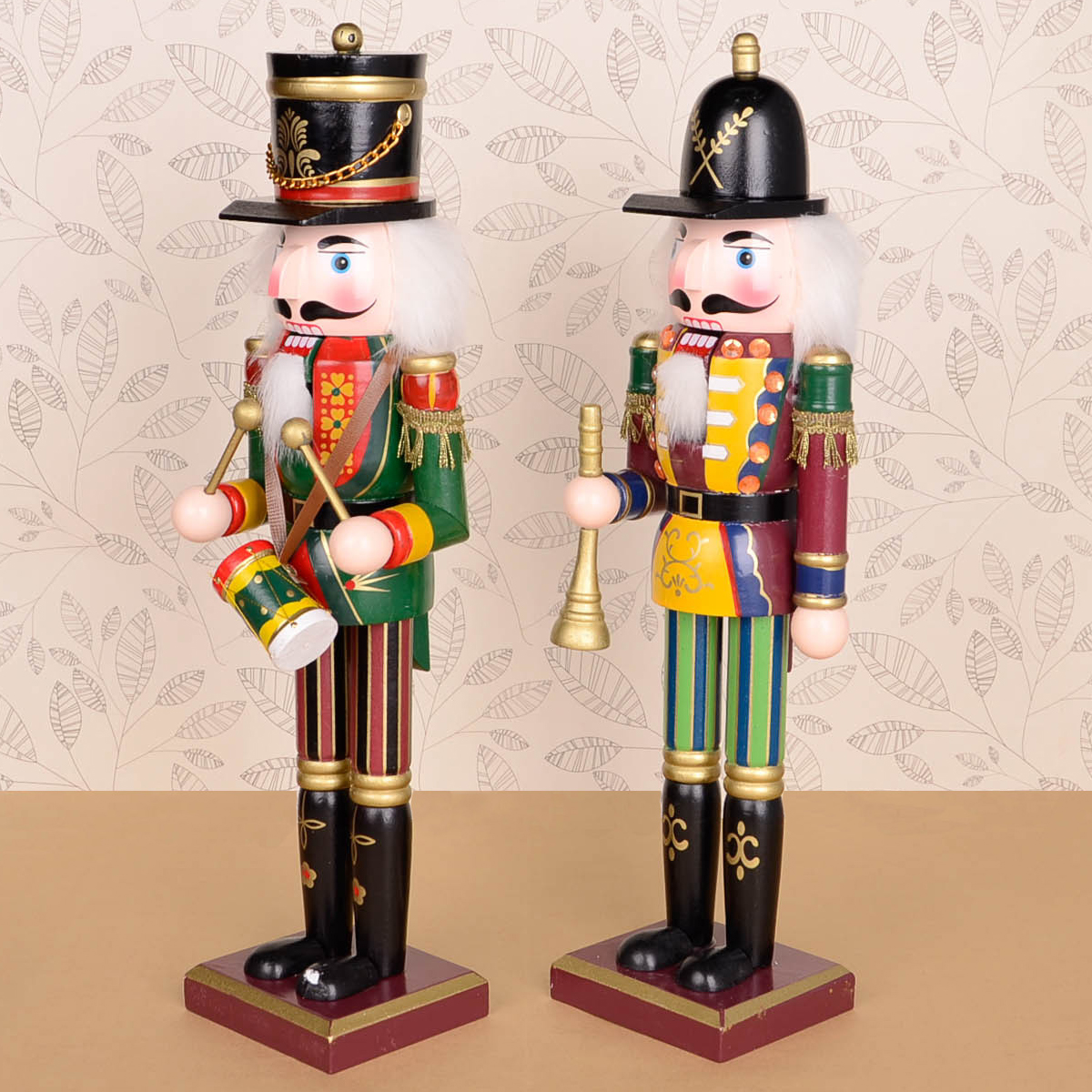 30cm-Wooden-Nutcracker-Doll-Soldier-Vintage-Handcraft-Decoration-Christmas-Gifts-1236558-3