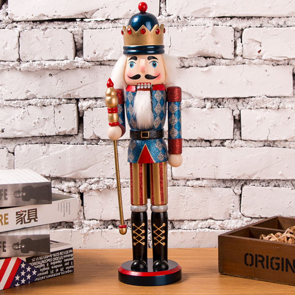 38cm-Wooden-Nutcracker-Doll-Soldier-Vintage-Handcraft-Decoration-Christmas-Gifts-1394894-5