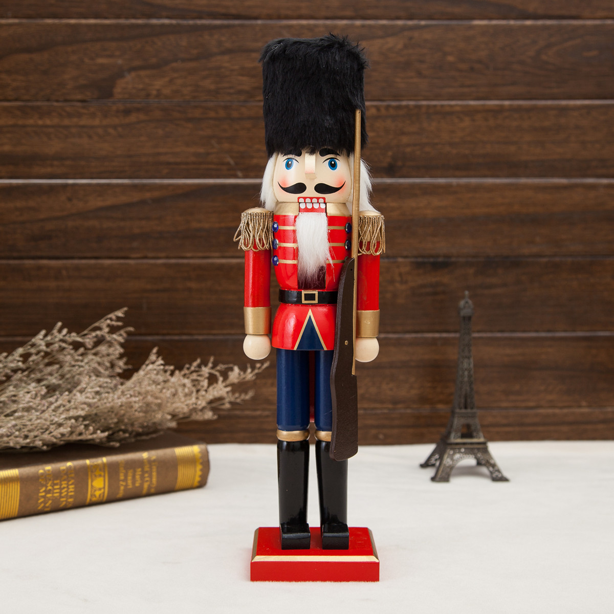 38cm-Wooden-Nutcracker-Doll-Soldier-Vintage-Handcraft-Decoration-Christmas-Gifts-1394894-7