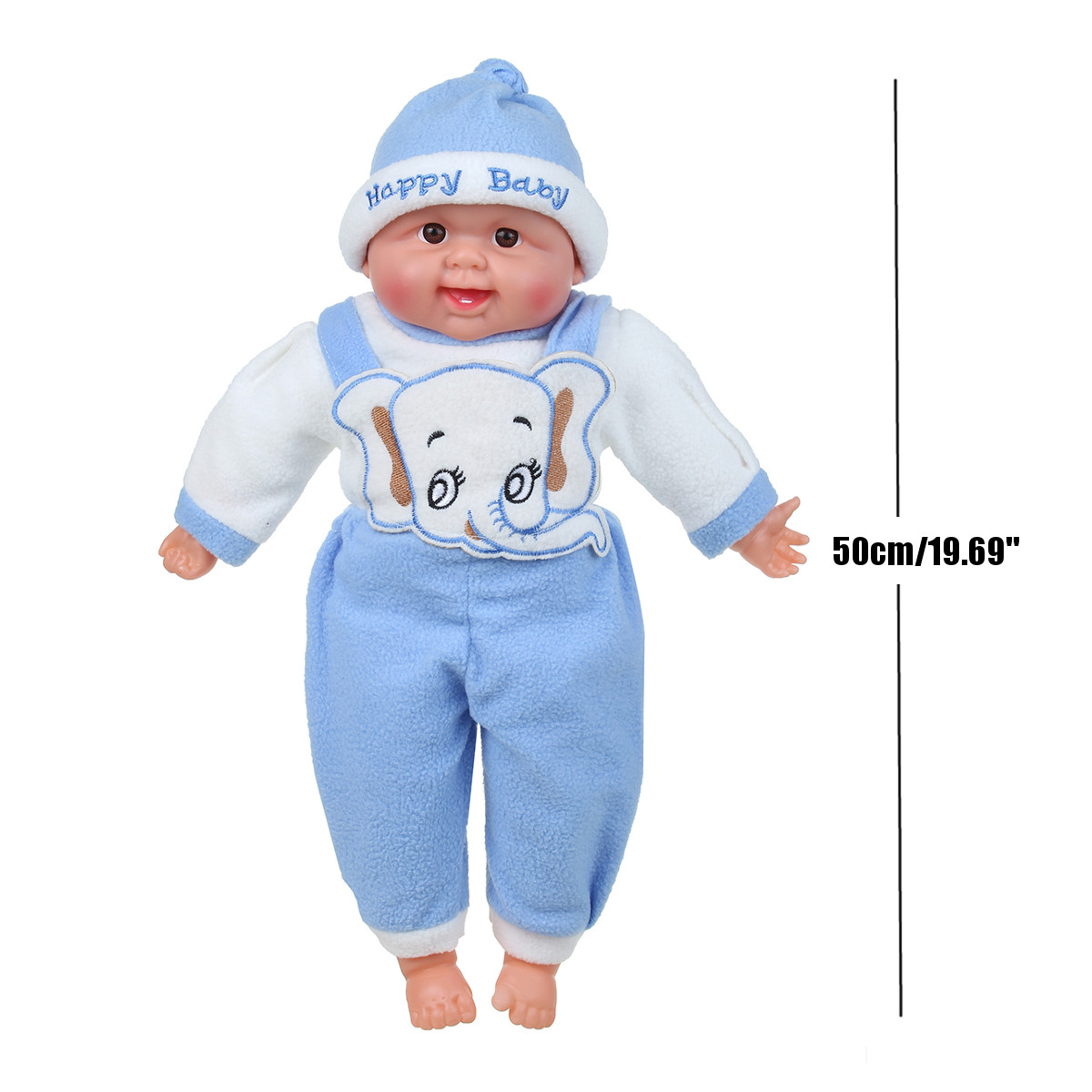 50CM-Multi-color-Simulation-Silicone-Vinyl-Lifelike-Realistic-Reborn-Newborn-Baby-Doll-Toy-with-Clot-1815387-13