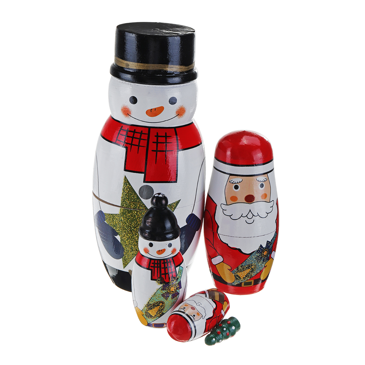 5PCS-Russian-Wooden-Nesting-Matryoshka-Doll-Handcraft-Decoration-Christmas-Gifts-1395246-5