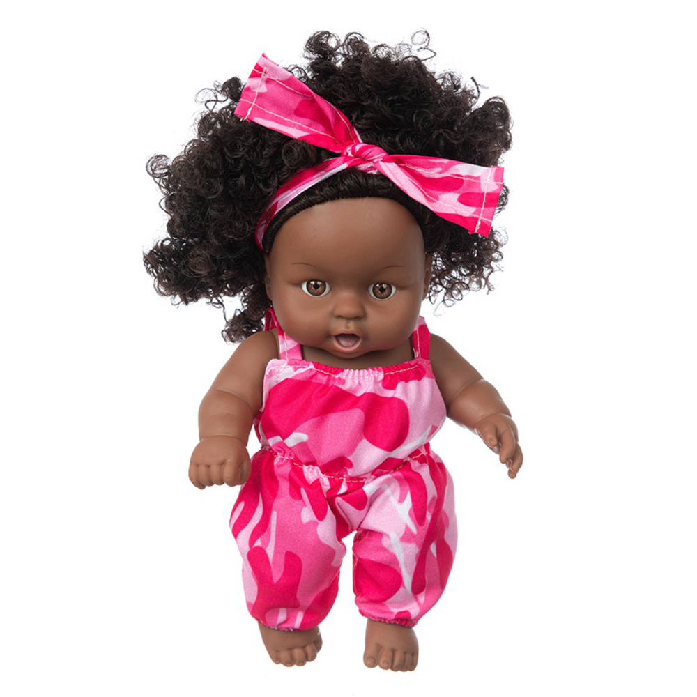 8-Inch-Silicone-Vinyl-Dress-Up-Fashion-African-Girl-Realistic-Reborn-Lifelike-Newborn-Baby-Doll-Toy--1835492-2