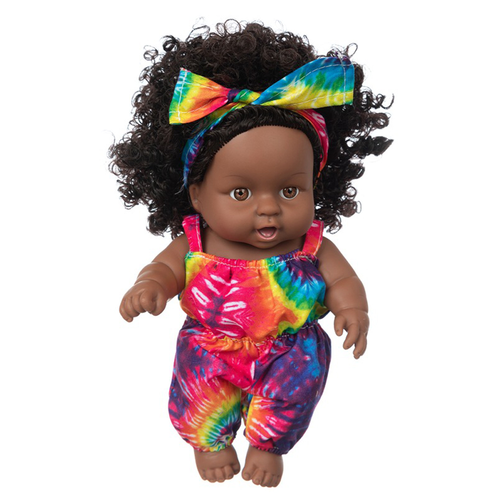 8-Inch-Silicone-Vinyl-Dress-Up-Fashion-African-Girl-Realistic-Reborn-Lifelike-Newborn-Baby-Doll-Toy--1835492-4