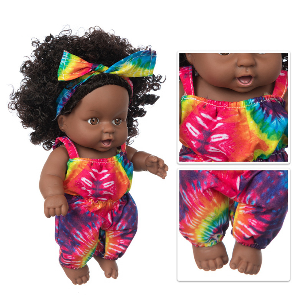 8-Inch-Silicone-Vinyl-Dress-Up-Fashion-African-Girl-Realistic-Reborn-Lifelike-Newborn-Baby-Doll-Toy--1835492-5