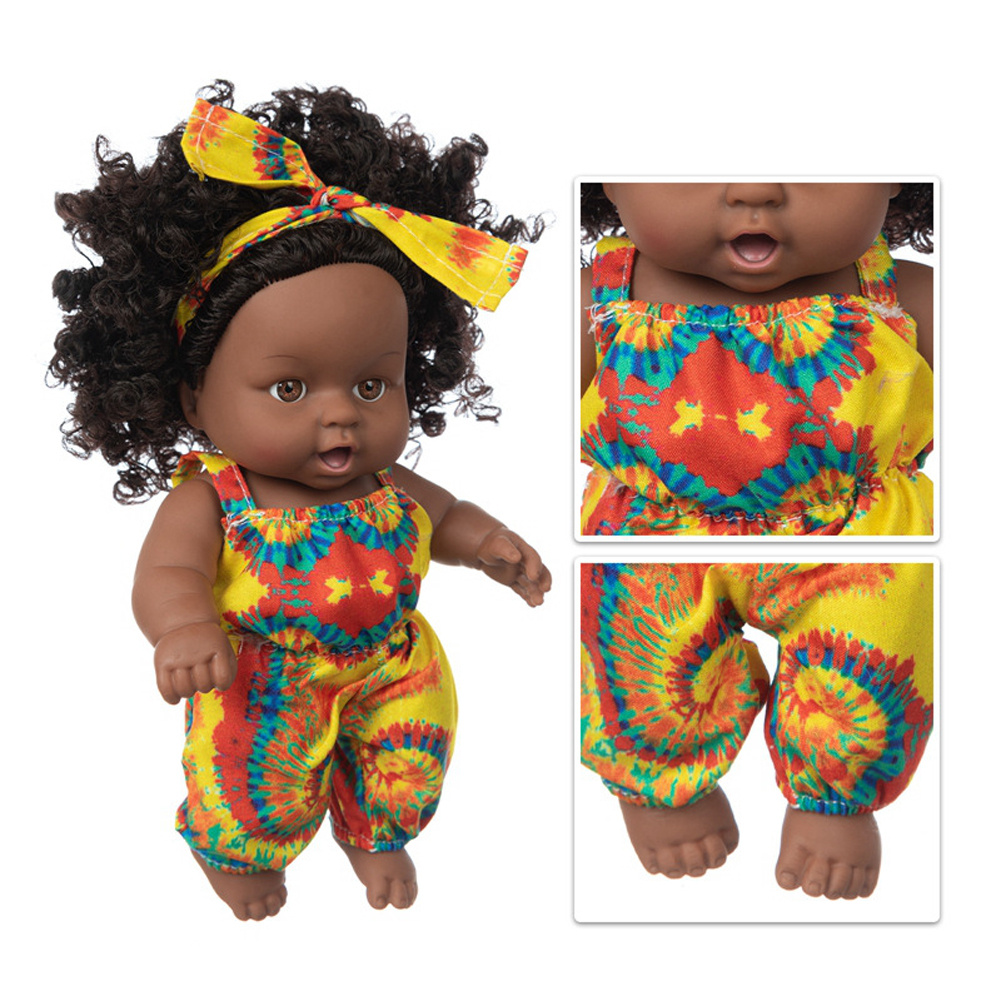 8-Inch-Silicone-Vinyl-Dress-Up-Fashion-African-Girl-Realistic-Reborn-Lifelike-Newborn-Baby-Doll-Toy--1835492-7