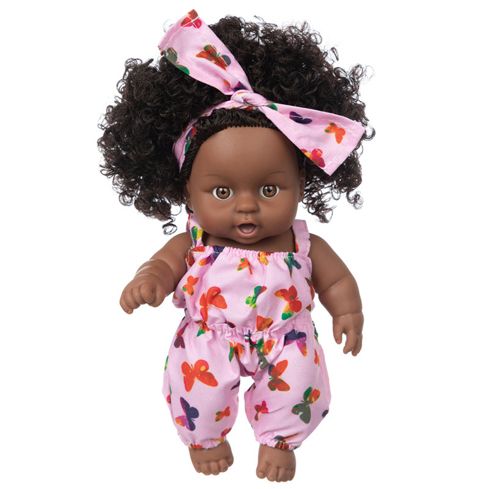 8-Inch-Silicone-Vinyl-Dress-Up-Fashion-African-Girl-Realistic-Reborn-Lifelike-Newborn-Baby-Doll-Toy--1835492-8