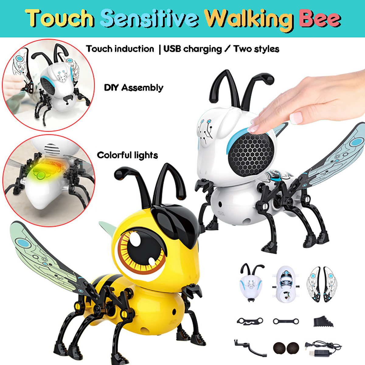 DIY-Assembly-Touch-Sensitive-Walking-USB-Charging-Bee-with-Touch-Sensing-Lights-and-Sounds-Toddler-T-1751561-3