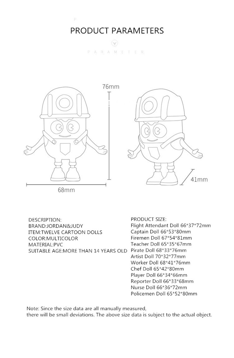 JordanJudy-HO083-663772mm-Flight-Attendant-Doll-Cute-Action-Figure-Gift-Display-from-xiaomi--youpin-1486042-12