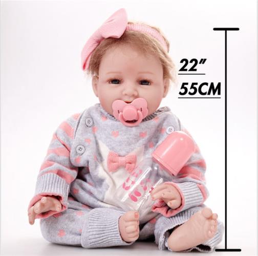 New-Newborn-Reborn-Baby-Girl-22quot-Lifelike-Doll-Realistic-Toy-Christmas-Gift-1339756-10