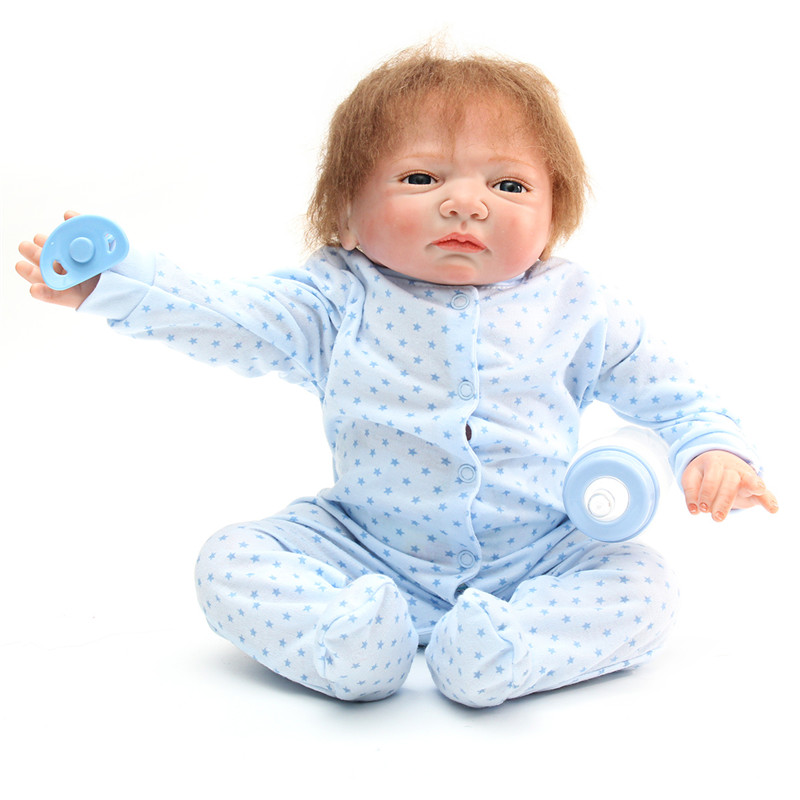 Silicone-Soft-Realistic-Reborn-Baby-Doll-22-Inch-Lifelike-Girl-Newborn-BB-Cloth-Body-Toy-1219351-4