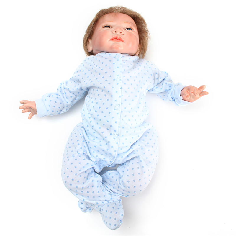 Silicone-Soft-Realistic-Reborn-Baby-Doll-22-Inch-Lifelike-Girl-Newborn-BB-Cloth-Body-Toy-1219351-8