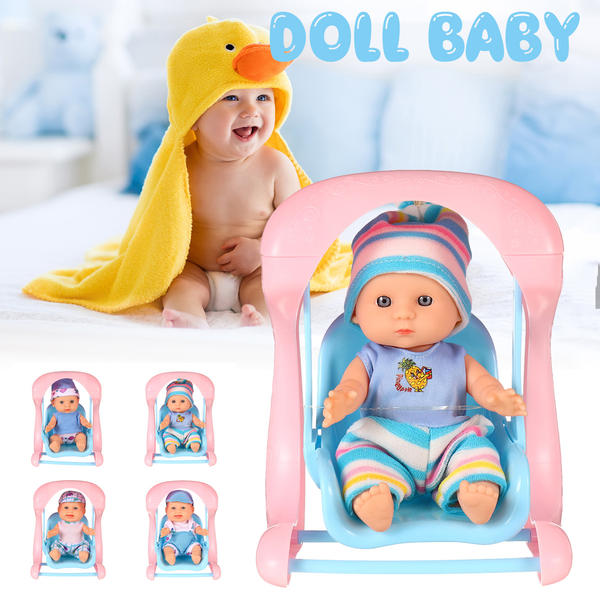 Simulation-Baby-3D-Creative-Cute-Doll-Play-House-Toy-Doll-Vinyl-Doll-Gift-1818655-2