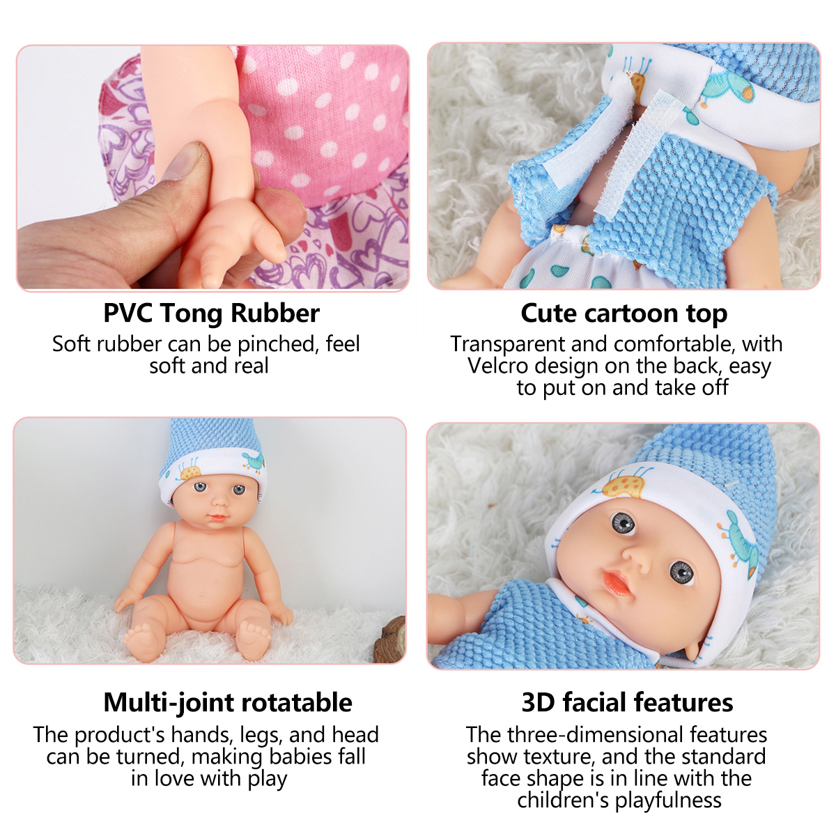 Simulation-Baby-3D-Creative-Cute-Doll-Play-House-Toy-Doll-Vinyl-Doll-Gift-1818655-5