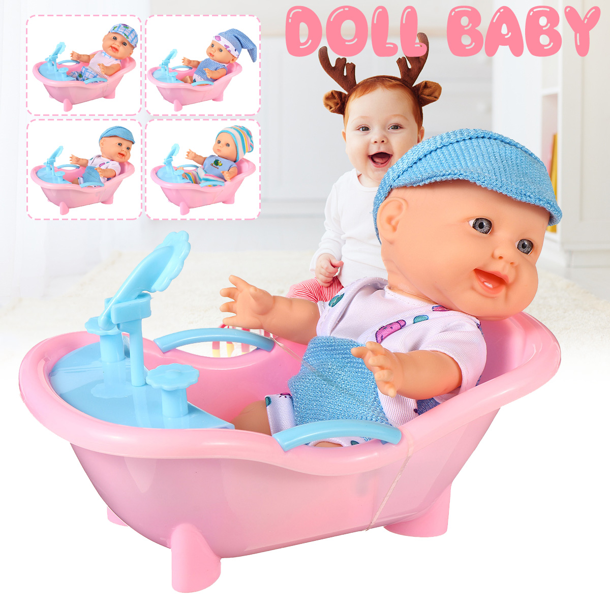 Simulation-Baby-3D-Creative-Cute-Doll-Play-House-Toy-Doll-Vinyl-Doll-Gift-1818656-2