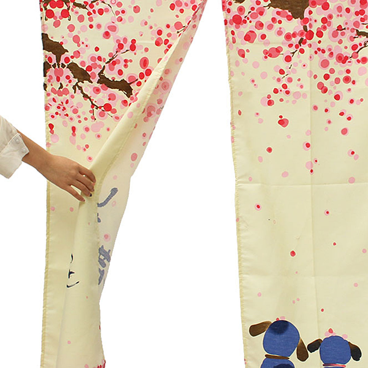 150-x-85cm-Romantic-Blossom-Cherry-Sakura-and-Little-Dog-Japanese-Noren-Doorway-Curtain-1101424-1