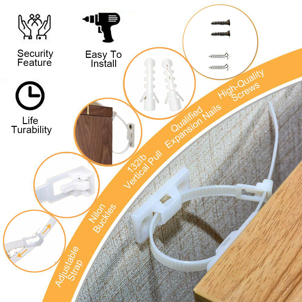 10Pcsset-Plastic-Furniture-Reverse-Buckle-For-Baby-Child-Proofing-Strap-Tip-Lock-1655063-4
