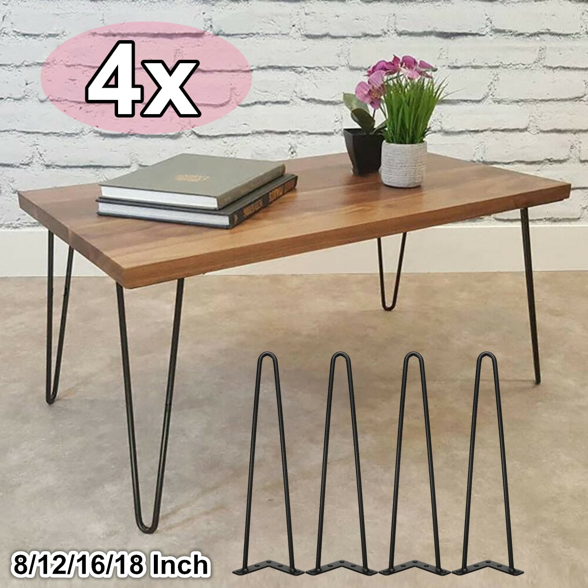 4-Pack-Metal-Iron-Hairpin-Table-Legs-Set-Kit-Desk-Table-Furniture-Bracket-1655892-1