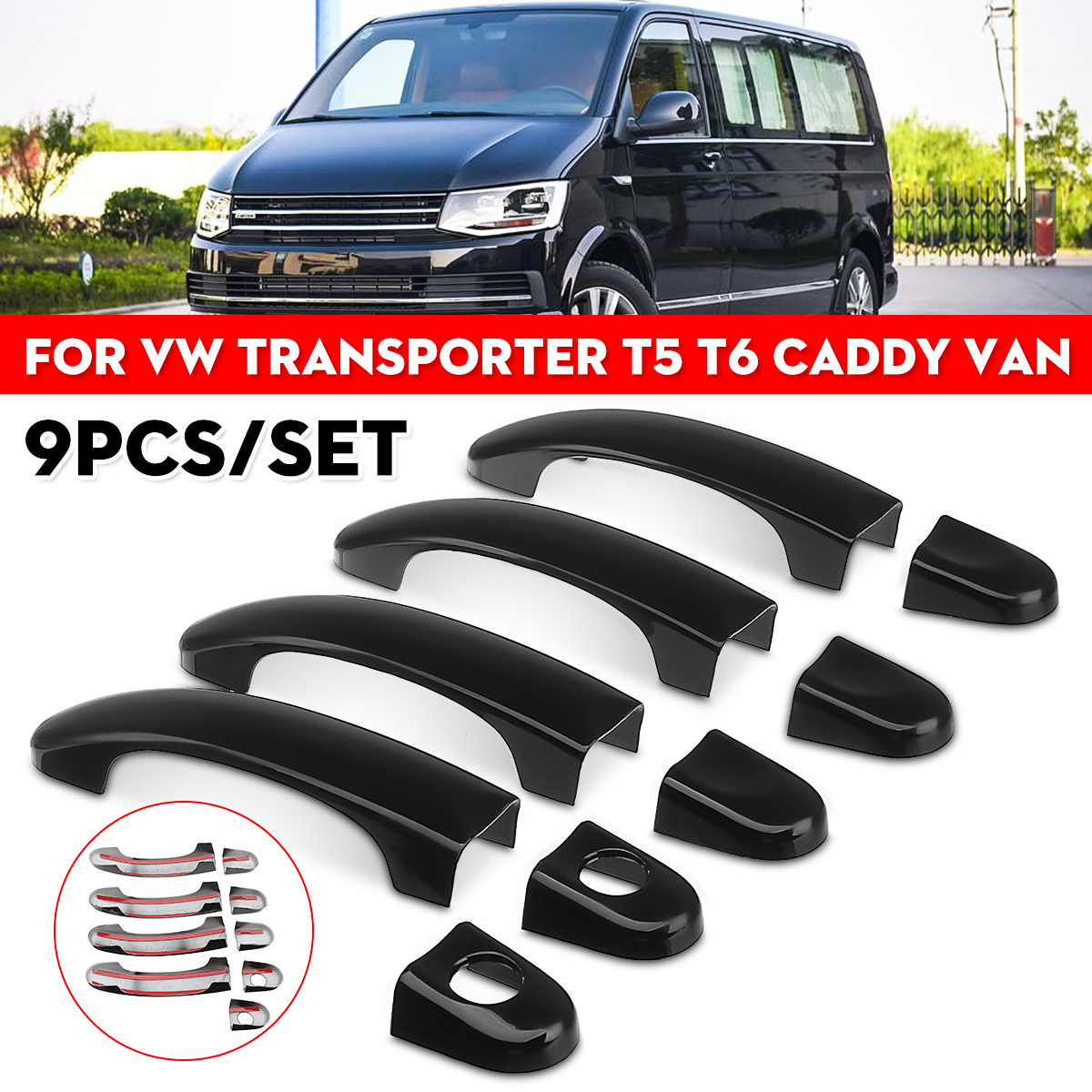 9Pcs-Gloss-Black-ABS-Door-Handle-Covers-Set-For-VW-Transporter-T5-T6-Caddy-Van-1812385-1