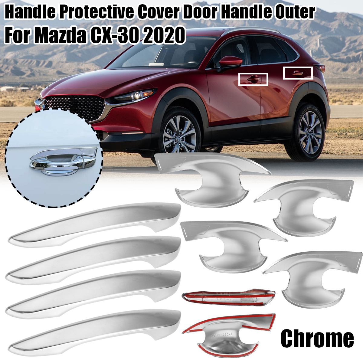 Chrome-Handle-Protective-Cover-Door-Handle-Outer-Bowls-Trim-For-Mazda-CX-30-2020-1751667-2