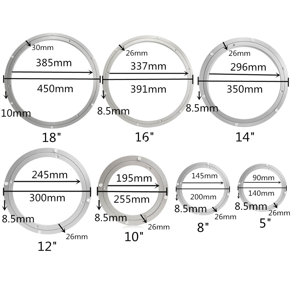 Heavy-Duty-Aluminium-Rotating-Bearing-Turntable-Turn-Table-Round-Plate-Tableware-1277559-2