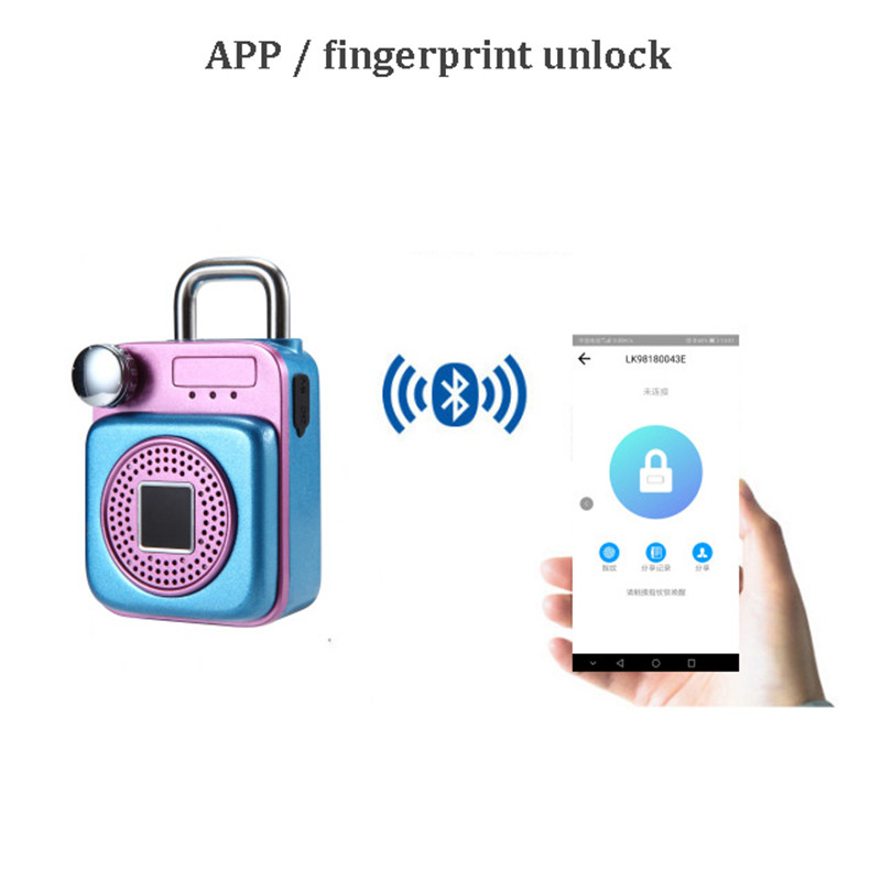 Mini-Backpack-Shape-bluetooth-Speaker-Smart-Lock-USB-Charging-APPFingerprint-Unlock-Padlock-1642332-2