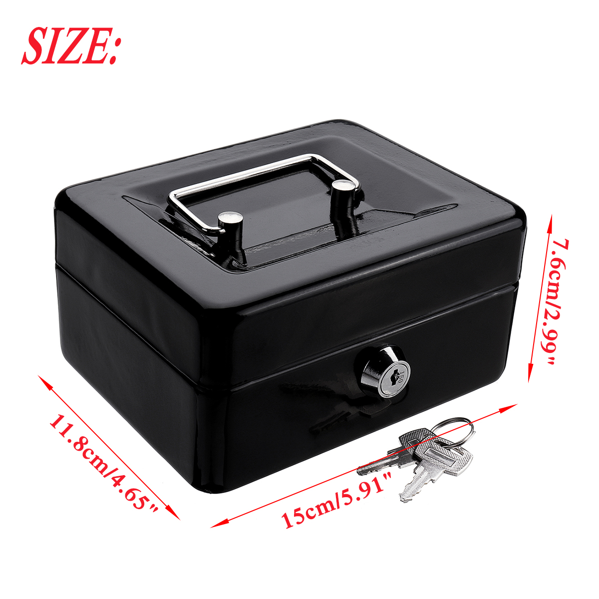 Mini-Portable-Money-Safe-Storage-Case-Black-Sturdy-Metal-With-Coin-Tray-Cash-Carry-Box-1346714-10