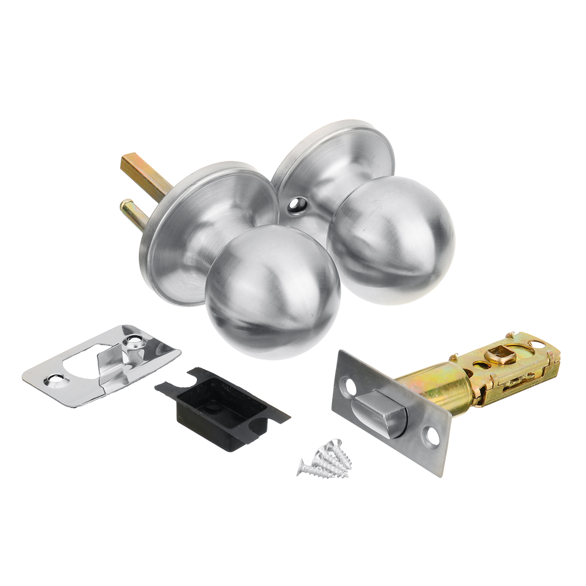 Stainless-Steel-Bathroom-Round-Ball-Door-Knob-Set-Handle-Passage-Lock-With-Key-1029757-5