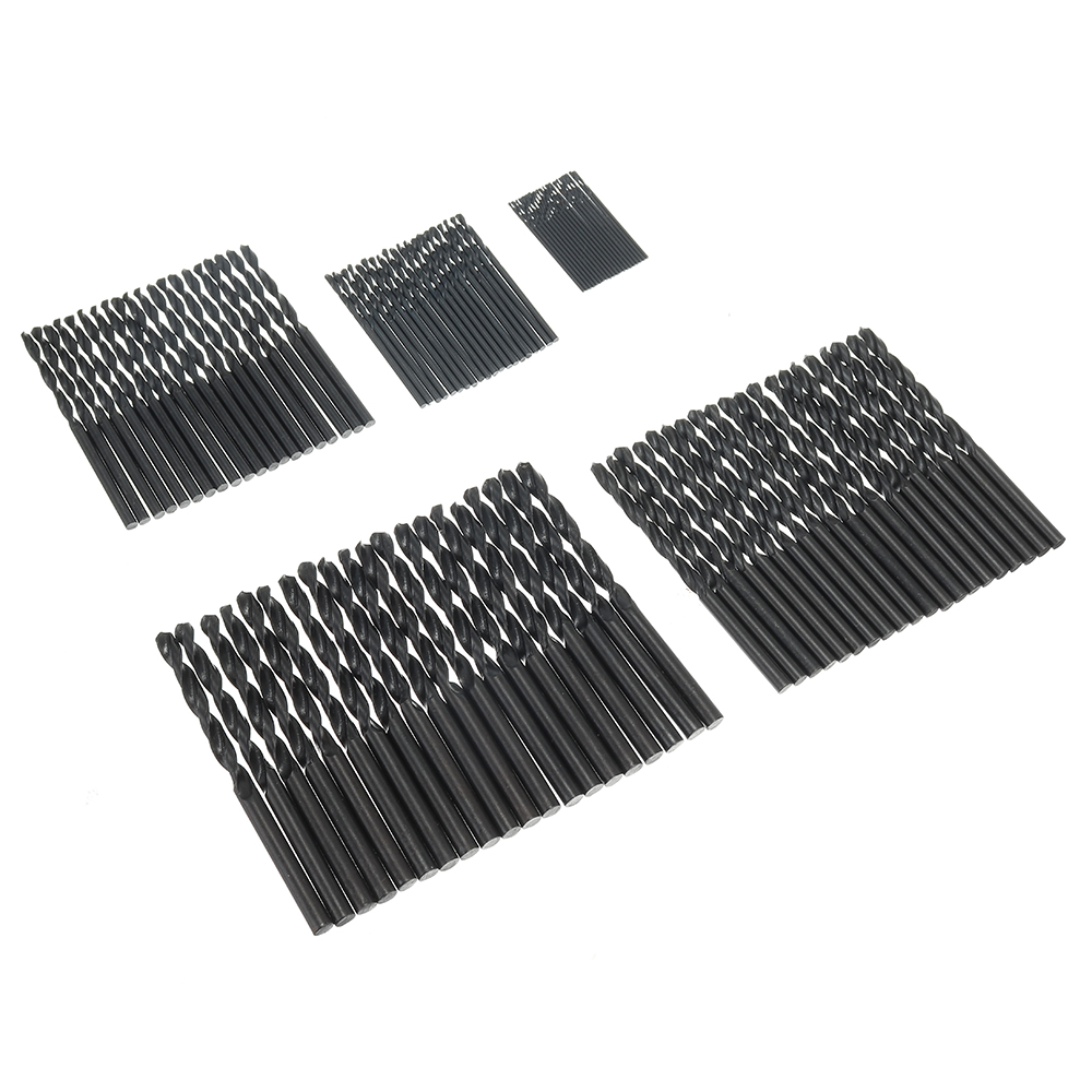 100pcs-12345mm-Twist-Drill-Bits-Set-HSS-Straight-Shank-Black-Coated-Woodworking-Drill-Bits-1421705-2