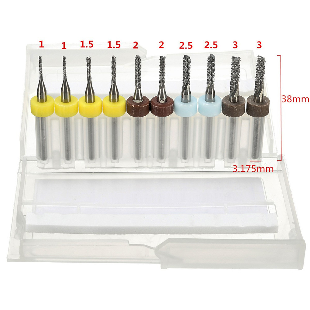 10pcs-1152253mm-Carbide-End-Mill-Cutter-PCB-Drill-Bit-1090388-9