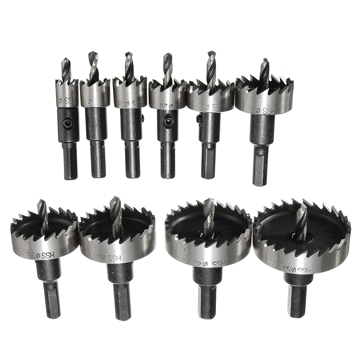 10pcs-12161820253035404550mm-HSS-Hole-Saw-Cutter-Set-12-50mm-Metal-Wood-Alloy-Drill-Bit-1102669-3