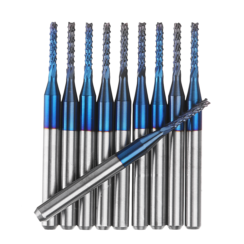 10pcs-22242530mm-Blue-NACO-Coated-PCB-Bit-Carbide-Engraving-Milling-Cutter-For-CNC-Tool-Rotary-Burrs-1424396-2