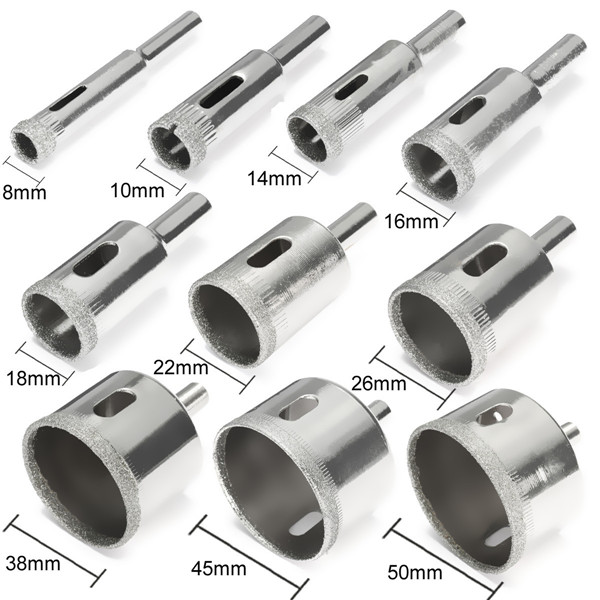 10pcs-Diamond-Hole-Saw-Set-Tile-Ceramic-Glass-Porcelain-Marble-8mm-50mm-Hole-Saw-Drill-Bit-1089345-1