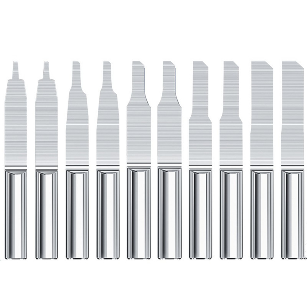 10pcs-PCB-Engraving-Bits-3175mm-Shank-Carbide-End-Mill-Tipped-08-30mm-Carving-Bits-Single-Flute-Colu-1927158-1