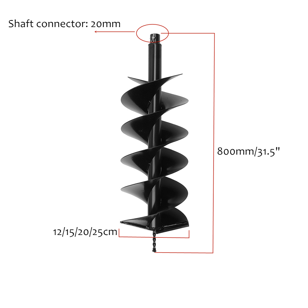 12152025cm-Dual-Blade-Auger-Bit-Drill-Planting-Earth-Petrol-Post-Hole-Digger-1533081-5