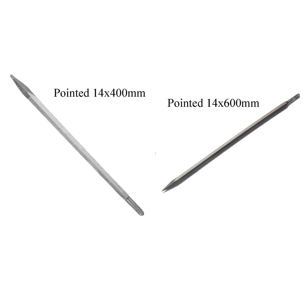 14-x-160250400600mm-PointedFlat-Head-Square-Shank-Drill-Bit-for-Hammer-Drill-Machine-Slot-1548980-5