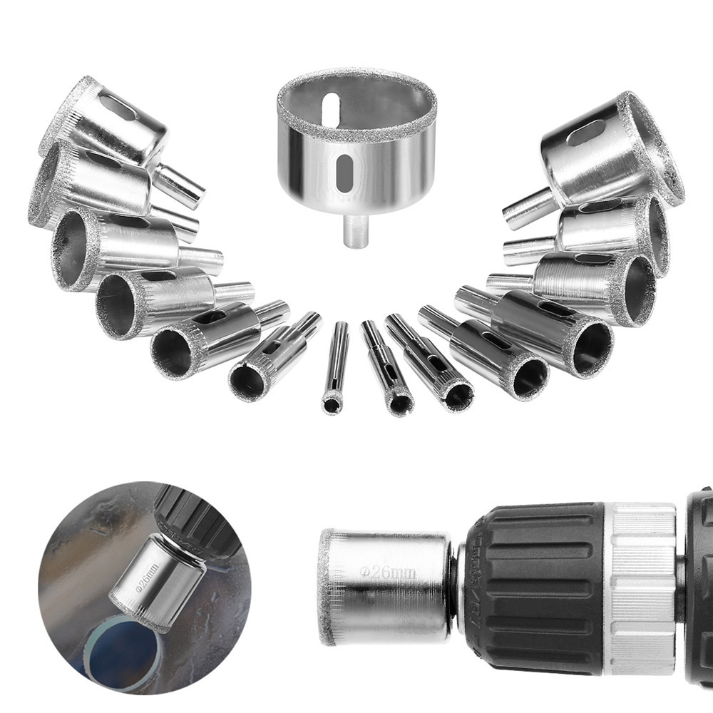 15pcs-6-50mm-Diamond-Hole-Saw-Cutter-Tile-Ceramic-Glass-Porcelain-Marble-Drill-Bit-1462840-1