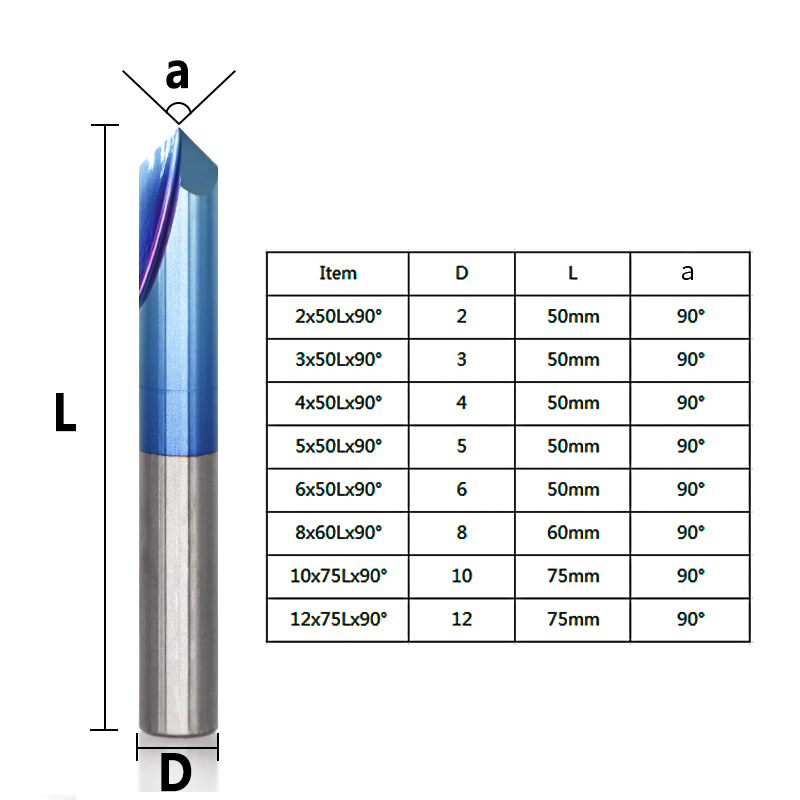 2-12mm-90-Degree-Nano-Blue-Coated-Chamfer-Mill-2-Flutes-CNC-Milling-Cutter-Countersink-Drill-Bit-1560889-10