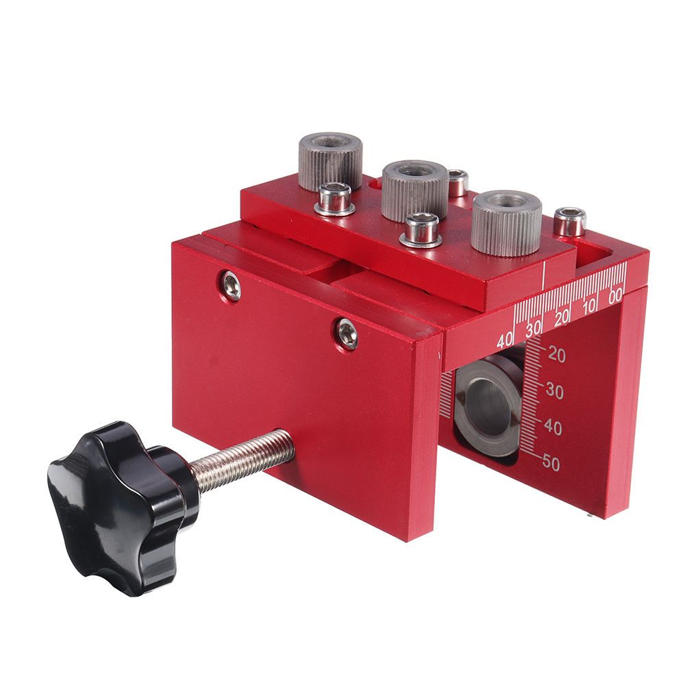 3-in-1-Dowelling-Jig-with-Positioning-Clip-Woodworking-Adjustable-Drilling-Guide-Puncher-Locator-1658890-5