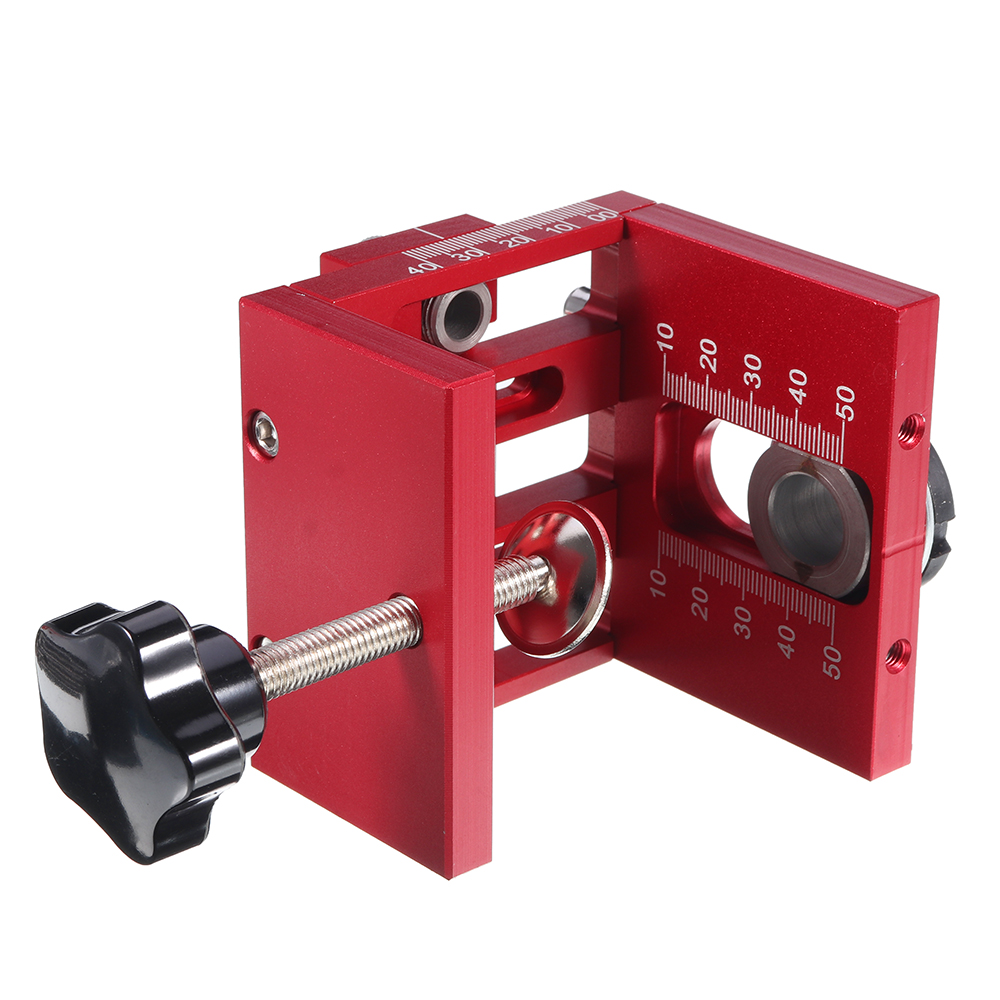 3-in-1-Dowelling-Jig-with-Positioning-Clip-Woodworking-Adjustable-Drilling-Guide-Puncher-Locator-1658890-7