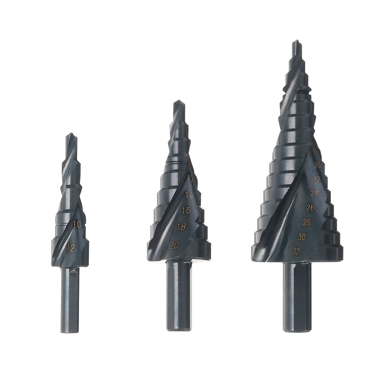 3pcs-4-122032mm-HSS-Step-Drill-Bits-Set-Spiral-Grooved-Hole-Cutter-1167892-2