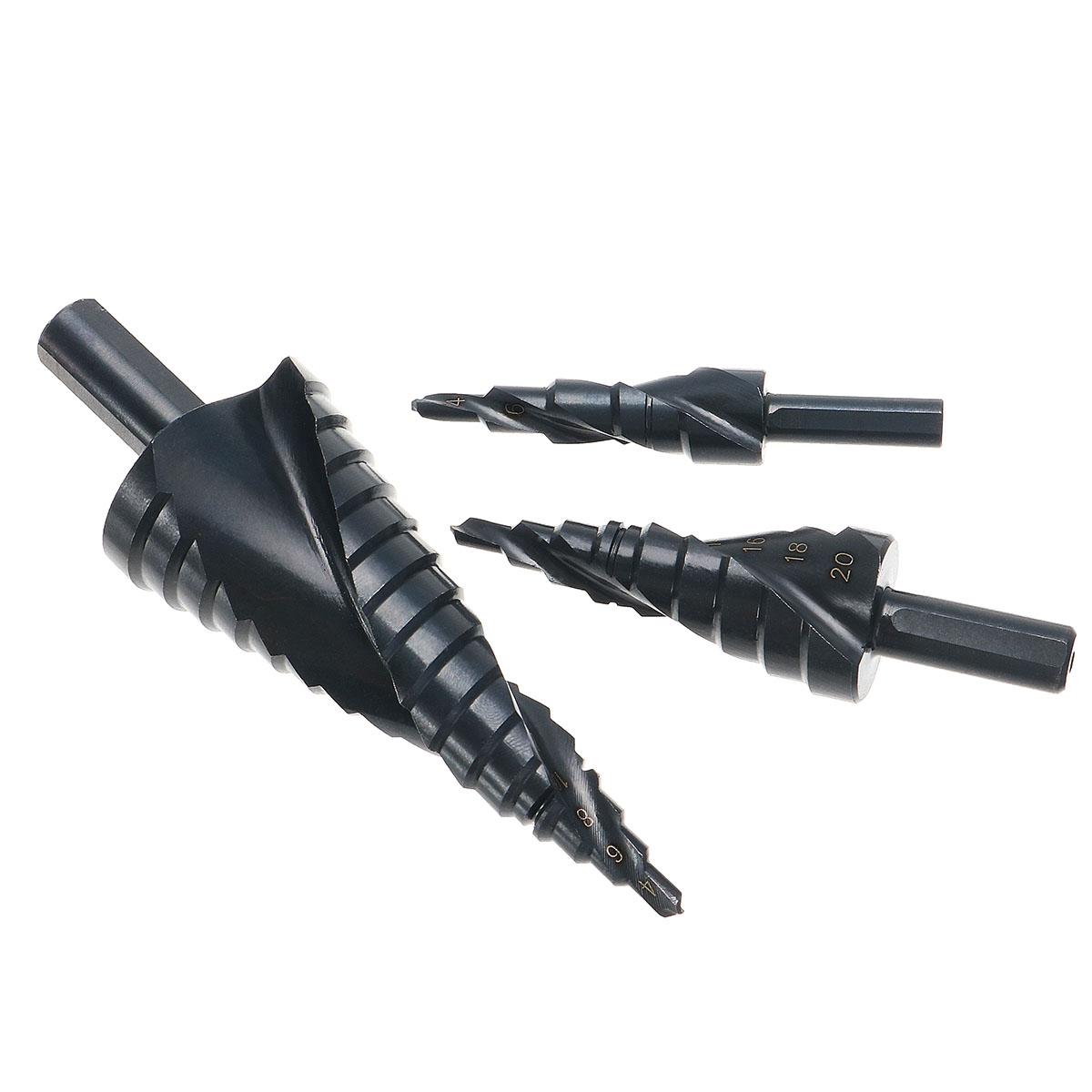 3pcs-4-122032mm-HSS-Step-Drill-Bits-Set-Spiral-Grooved-Hole-Cutter-1167892-6