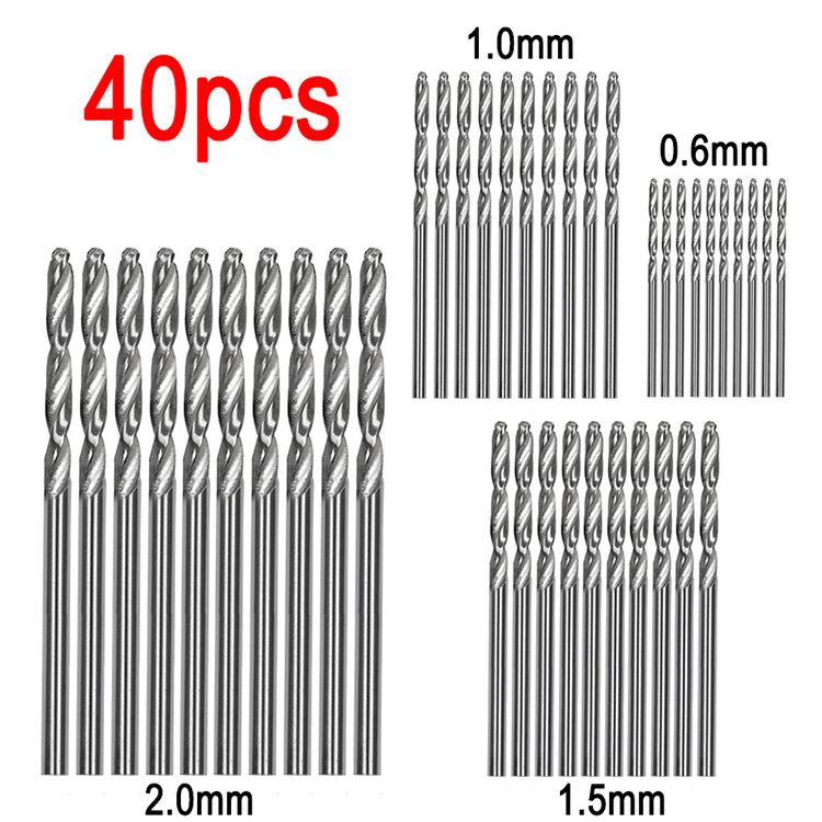 40Pcs-06101520mm-HSS-Twist-Drill-High-Speed-Steel-Metric-Twist-Drilling-Drill-Bits-Set-1651947-1