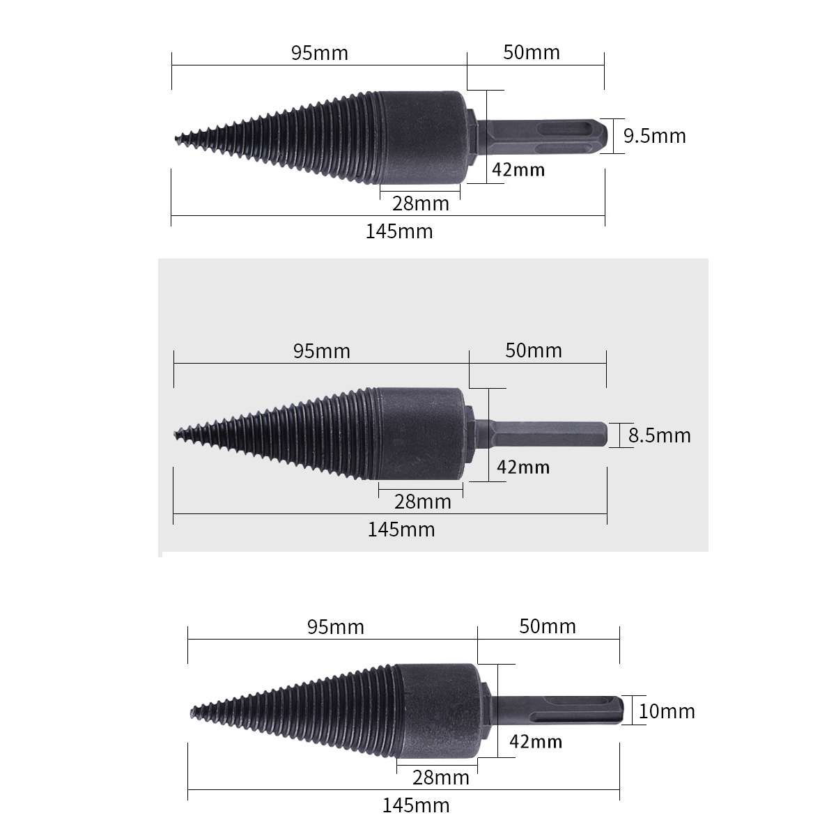 42mm-High-Speed-Steel-Firewood-Splitting-Drill-Bit-Hard-Wood-Cone-Splitter-Bit-1620176-2