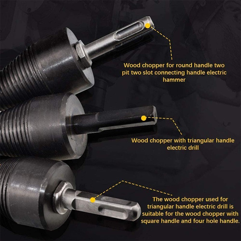 4Pcs-3242mm-RoundSquareHexagonal-Shank-Firewood-Drill-Bit-Splitter-Wood-Split-Cone-Drill-Bit-For-Tre-1808325-8